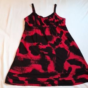 Michael Kors Petite Red and Black Dress Large
